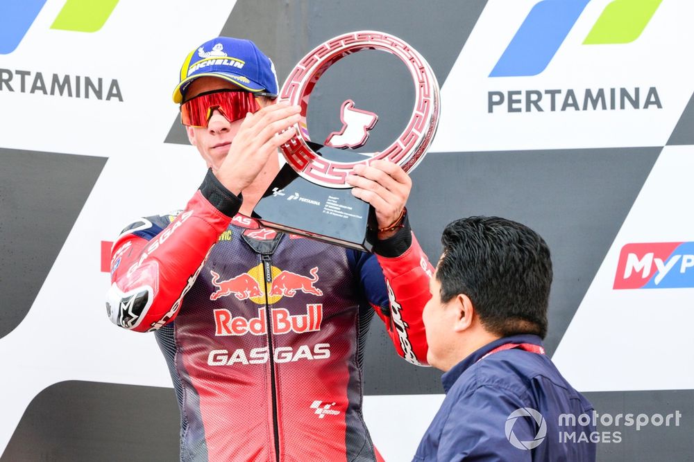 Acosta has been a revelation in his rookie season, taking second place in Indonesia as he pushed Jorge Martin all the way