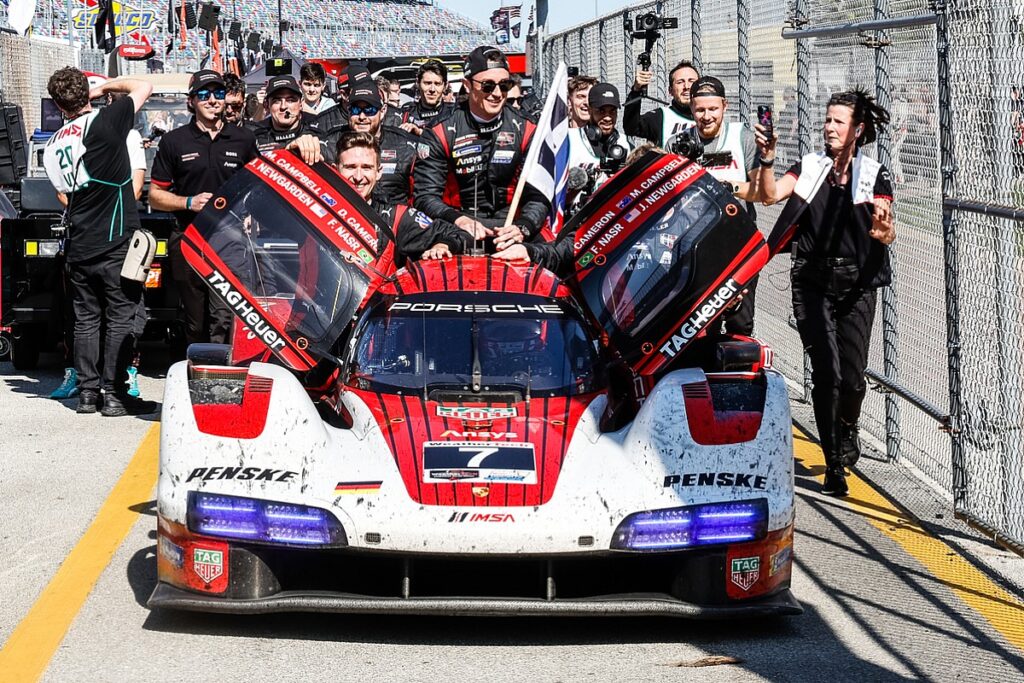 Porsche triumphs after epic duel with Cadillac Porsche triumphs after epic duel with Cadillac