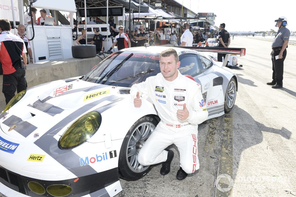 Christensen raced in IMSA during the 2014 season