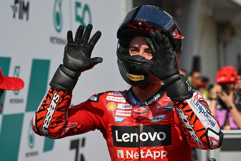 Bagnaia celebrated his 10th Grand Prix victory of the year in Malaysia on Sunday, but it followed another sprint disappointment that edged Martin closer to the crown 