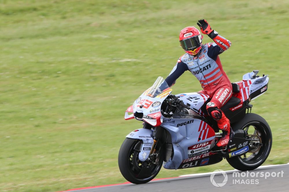 Marquez has already shown he can battle with the factory Ducati riders on a year-old bike in 2024