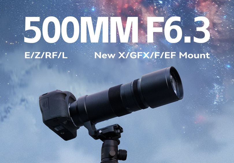TTArtisan 500mm F6.3 выпущен для байонетов X/GFX/EF/F TTArtisan 500mm F6.3 выпущен для байонетов X/GFX/EF/F