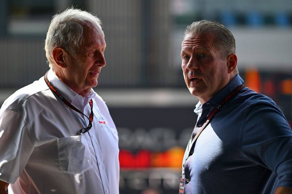 Jos Verstappen, Dr. Helmut Marko, Consultant, Red Bull Racing