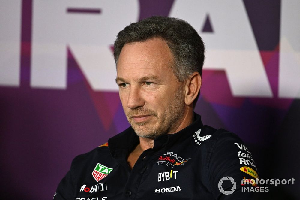 Christian Horner, Team Principal, Red Bull Racing at the Press Conference