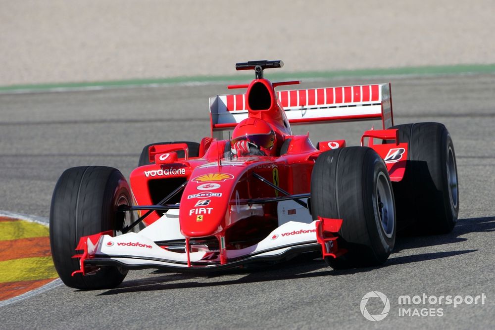 Valentino Rossi tests for Ferrari