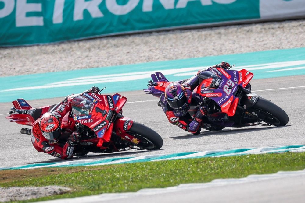  Jorge Martin, Pramac Racing, Francesco Bagnaia, Ducati Team